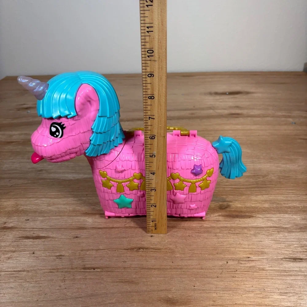 Polly Pocket Unicorn Party Playset Pink Piñata Compact Toy GKL24